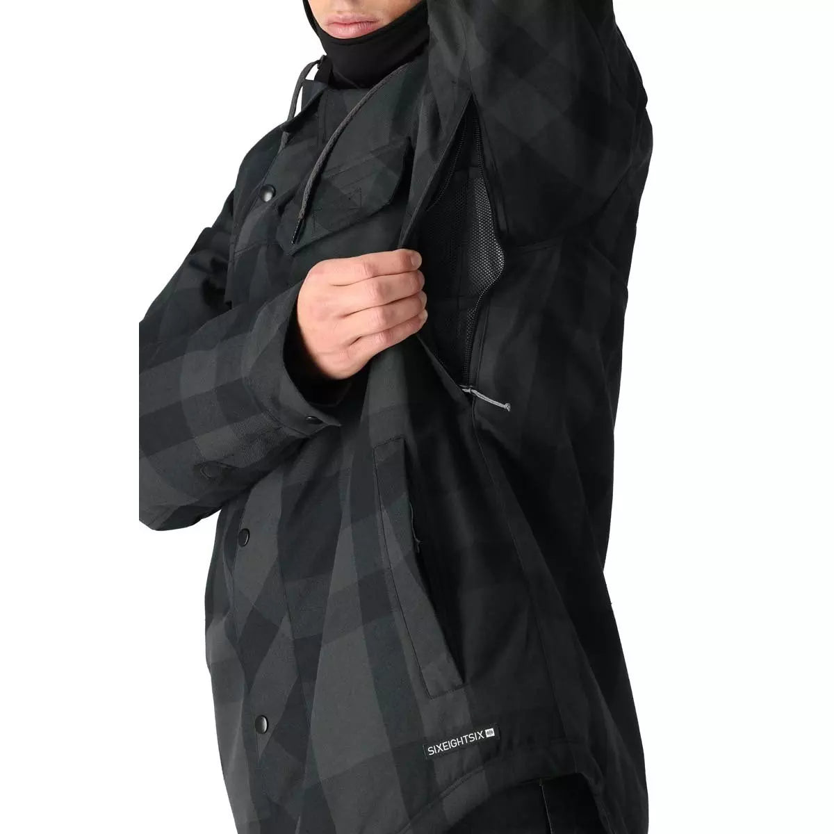 686 Woodland Insulated Jacket Black Plaid