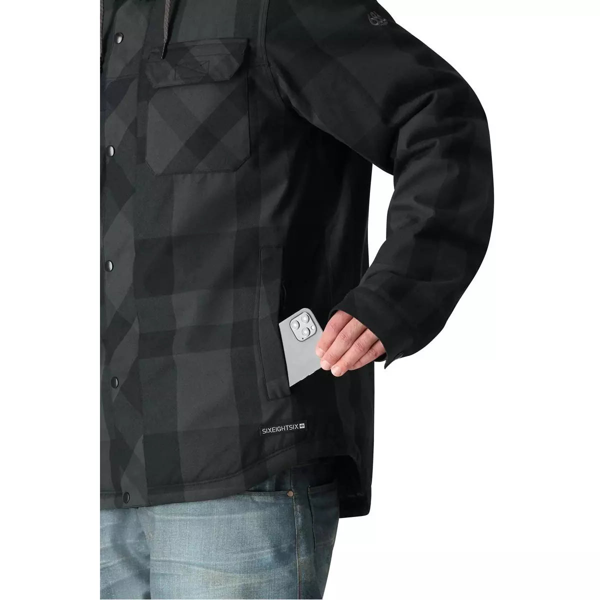 686 Woodland Insulated Jacket Black Plaid