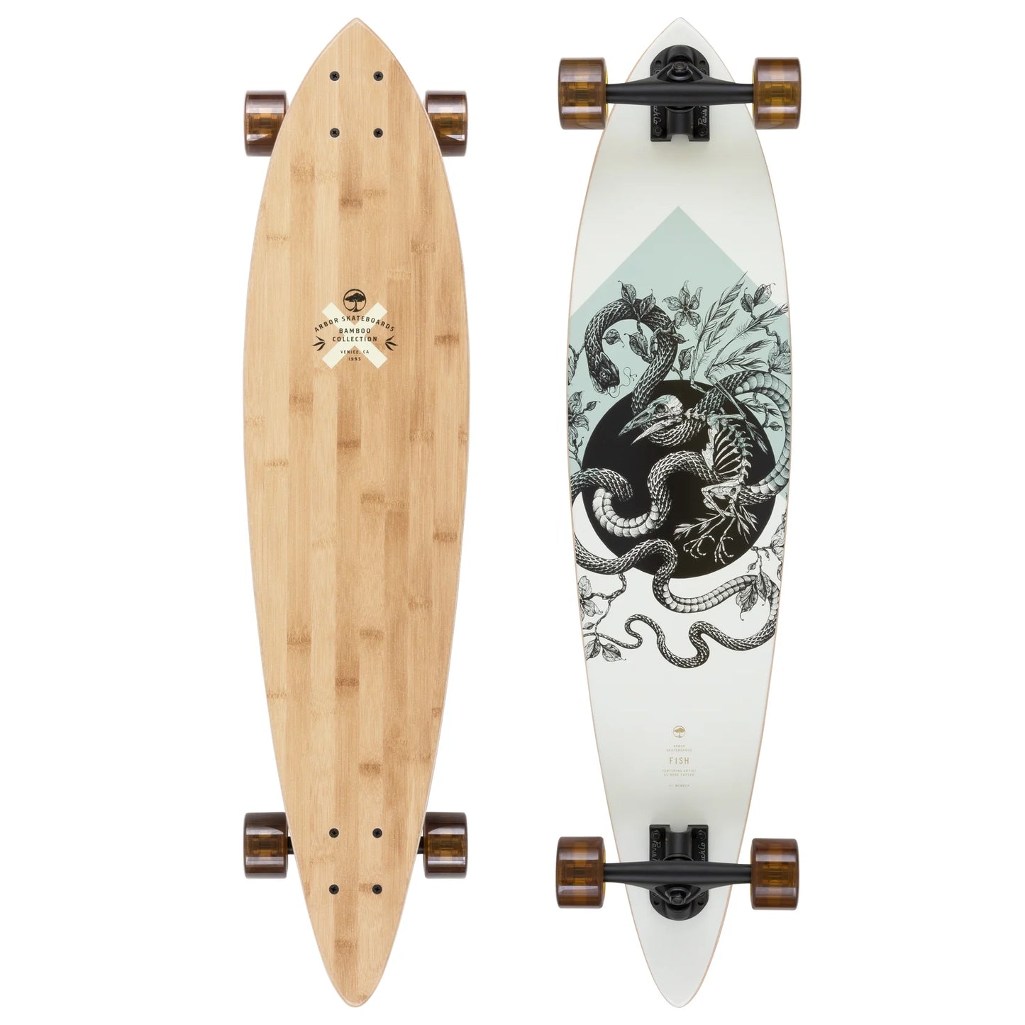 Arbor Fish Bamboo Longboard Complete