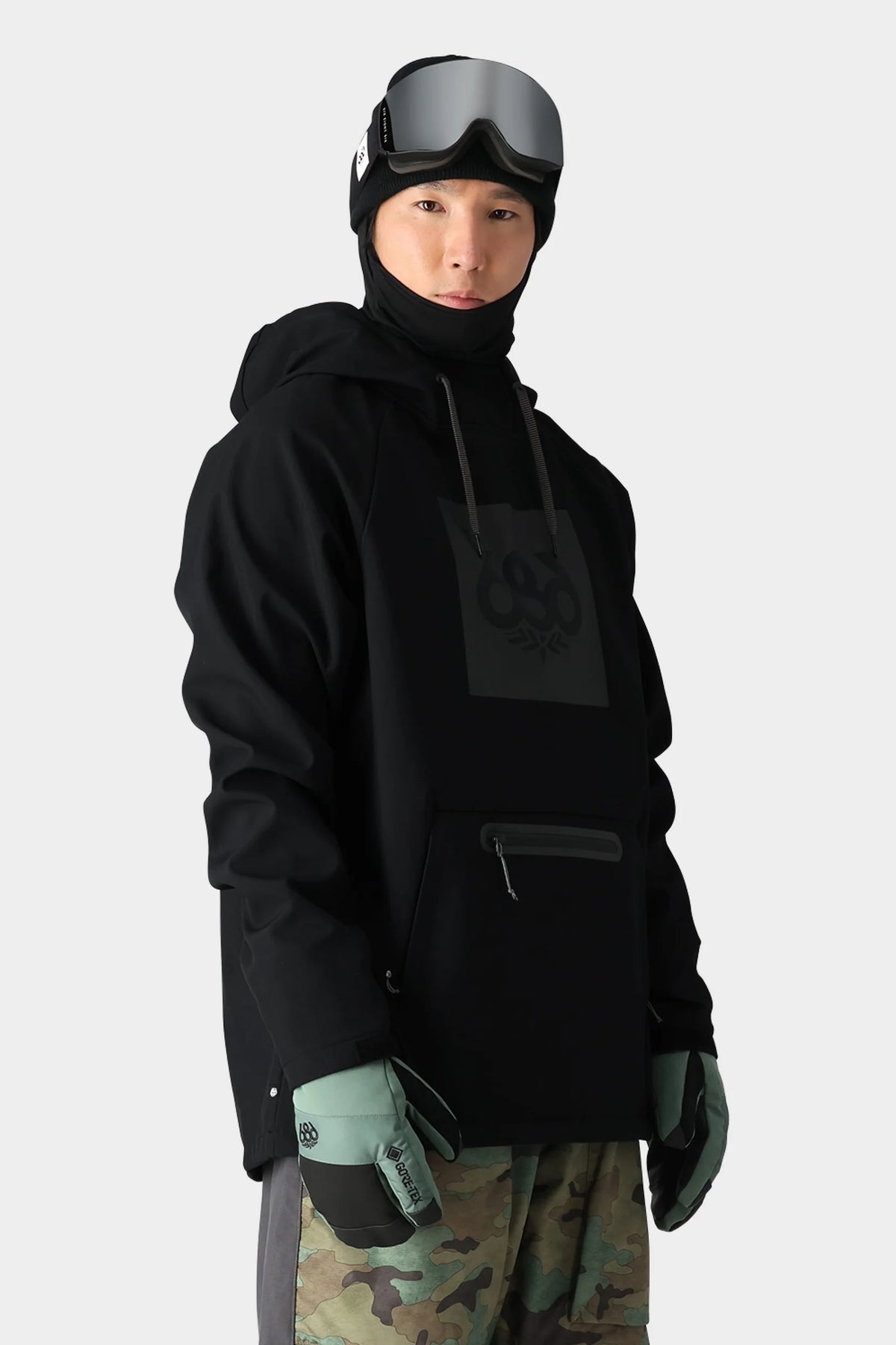 686 Waterproof Hoodie Black