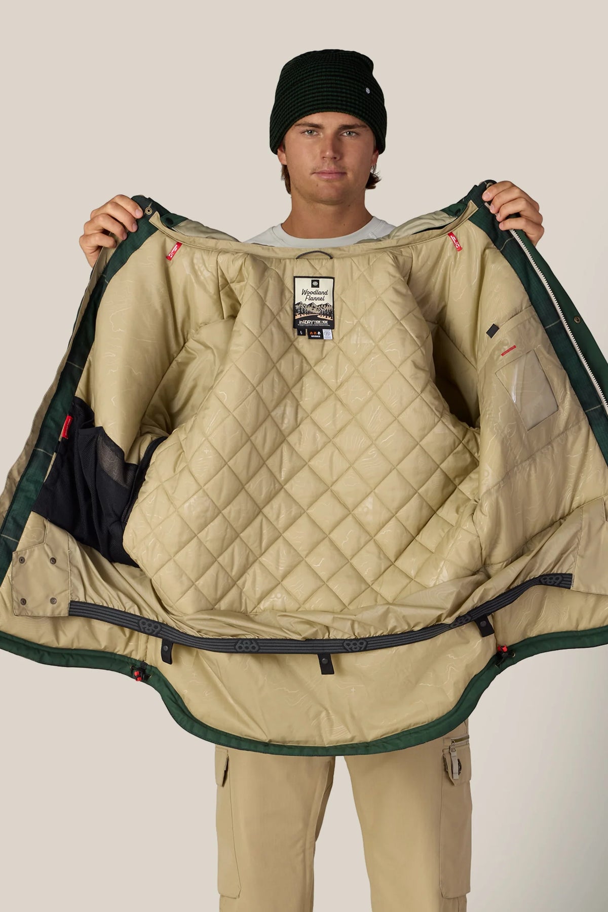 686 Woodland Insulated Jacket Moss Green Plaid