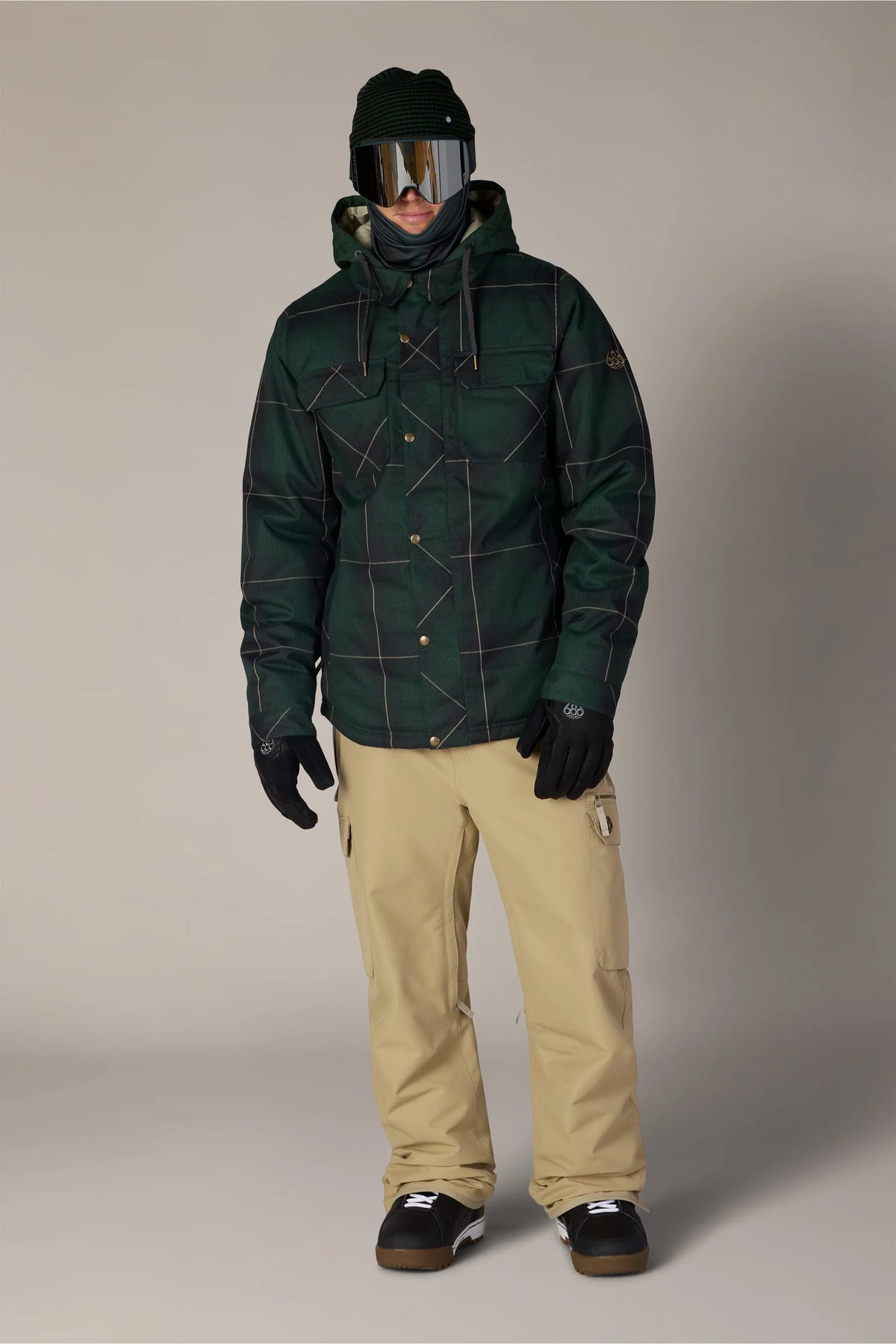 686 Woodland Insulated Jacket Moss Green Plaid