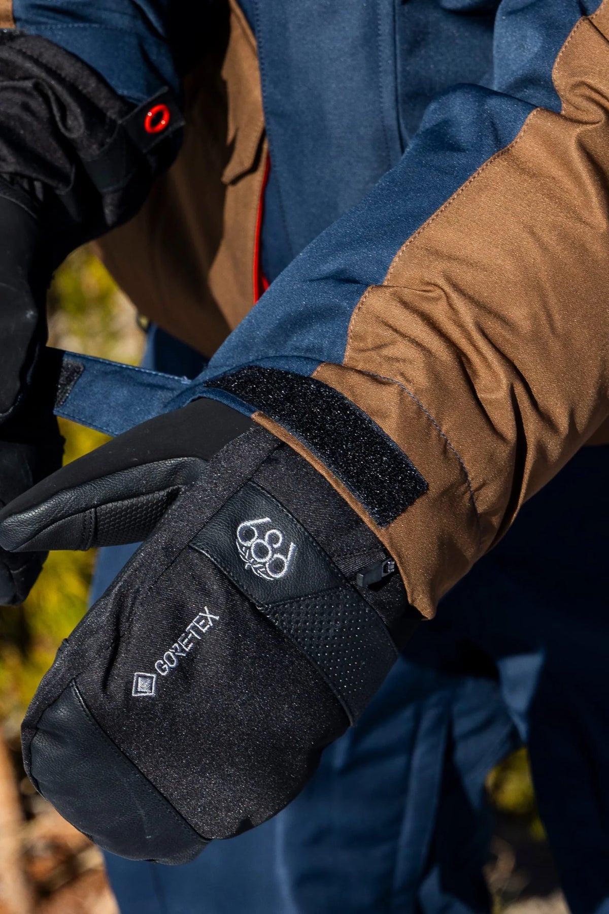 686 Nightline Insulated Jacket Navy Dark Earth Colorblock