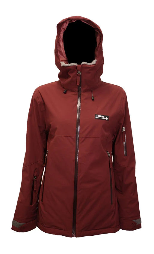 Turbine Womens Wander Insulated Jacket Vineyard Wine