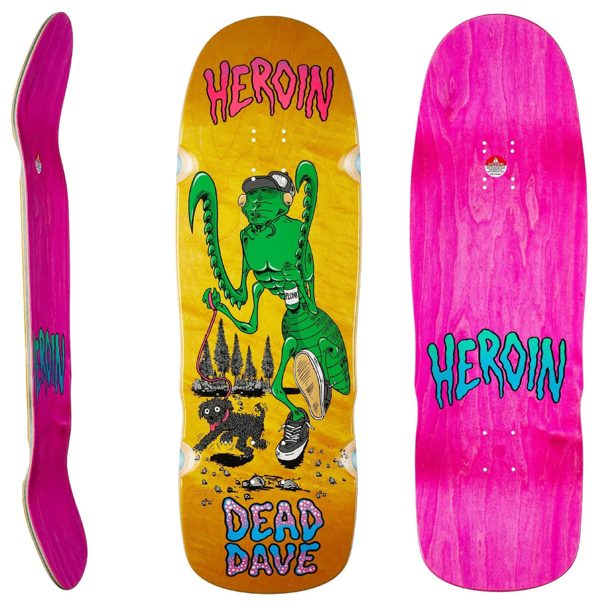 Heroin Dead Dave Bug Skateboard Deck