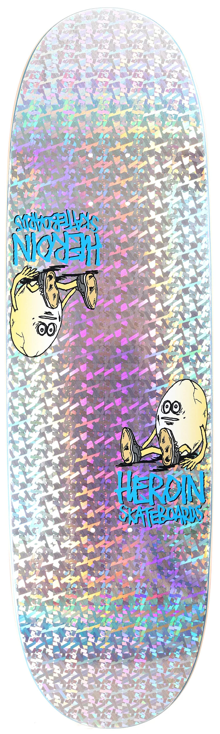 Heroin Symmetrical Holo Egg Skateboard Deck
