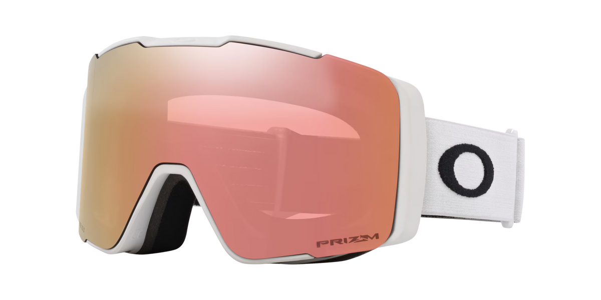 Oakley Line Miner Pro - Matte White w/ Prizm Rose Gold and Prizm Sapphire Lens