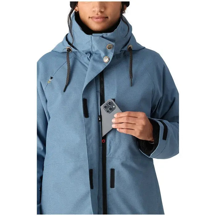 686 Womens Smarty's 3-in-1 Spellbound Jacket Stellar Blue Dobby