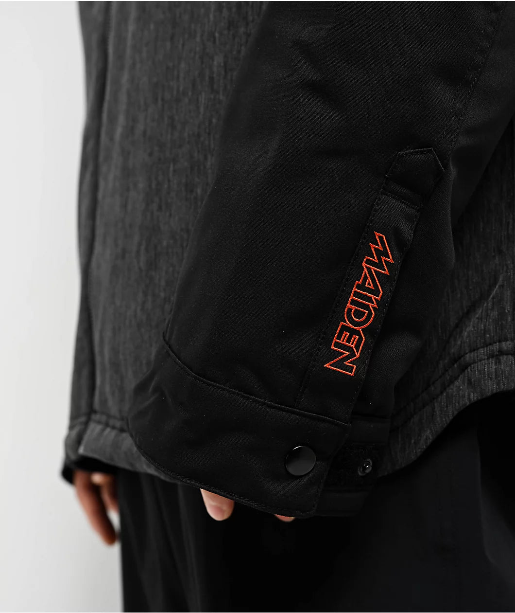 686 x Iron Maiden Insulated Battle Black Denim Snowboard Jacket