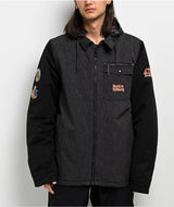 686 x Iron Maiden Insulated Battle Black Denim Snowboard Jacket