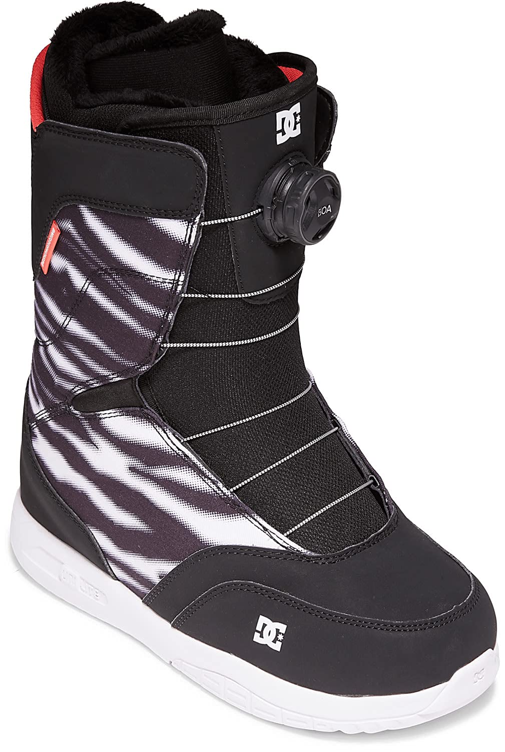 DC Search Womens Zebra Print Snowboard Boot