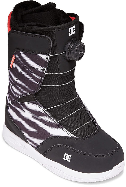 DC Search Womens Zebra Print Snowboard Boot