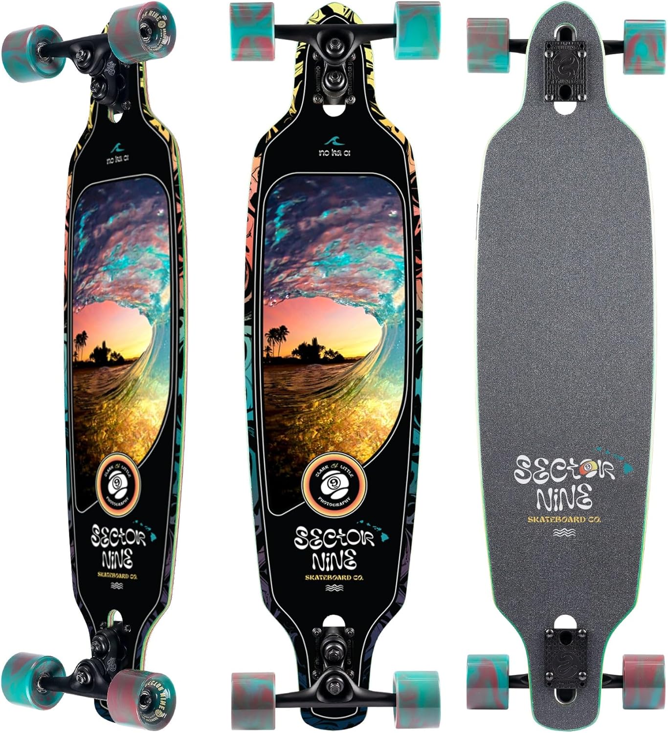 Sector 9 Fractal Shaved Ice Drop Through Longboard Complete