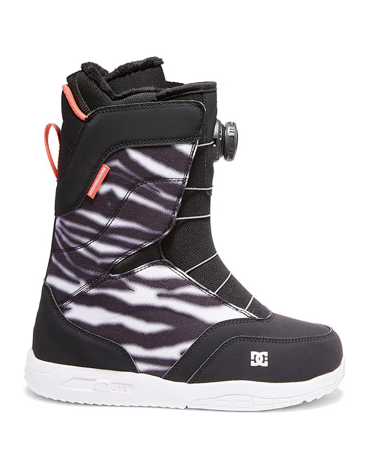 DC Search Womens Zebra Print Snowboard Boot