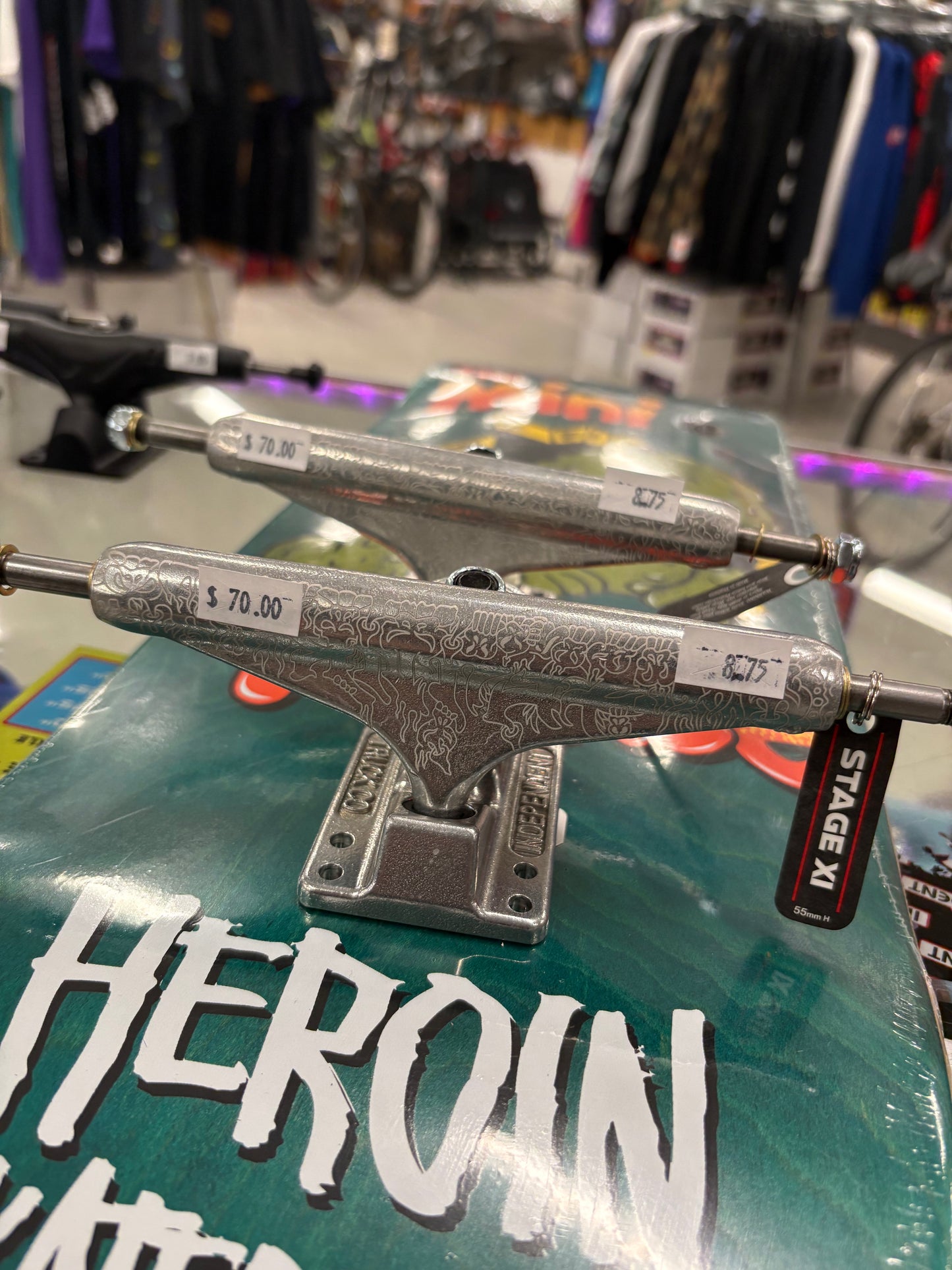 Zekes package!!! Heroin Skateboards and INDY Trucks