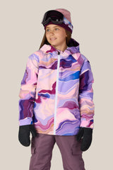 686 Girls' Athena Insulated Jacket Alpenglow Blue Sedimentary