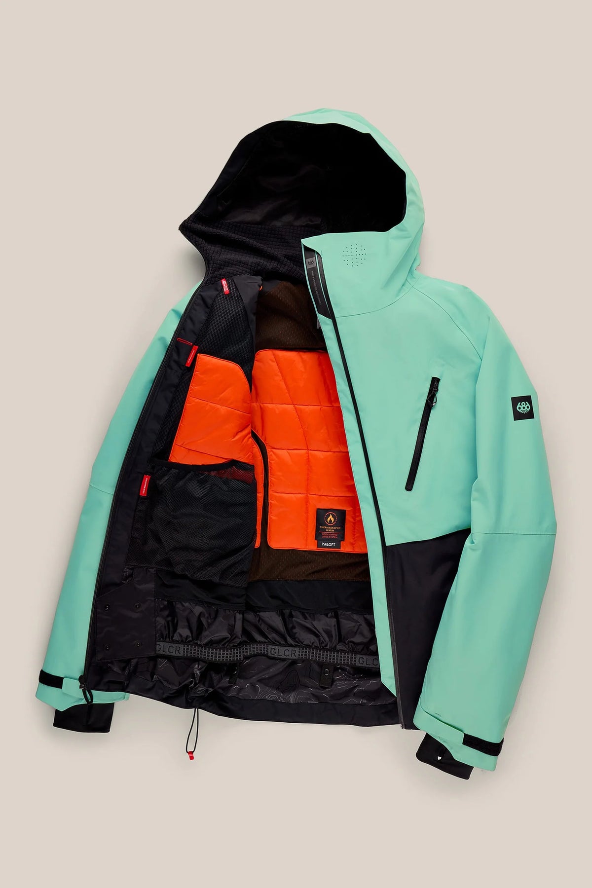 686 Hydra Thermagraph Jacket Wasabi Colorblock