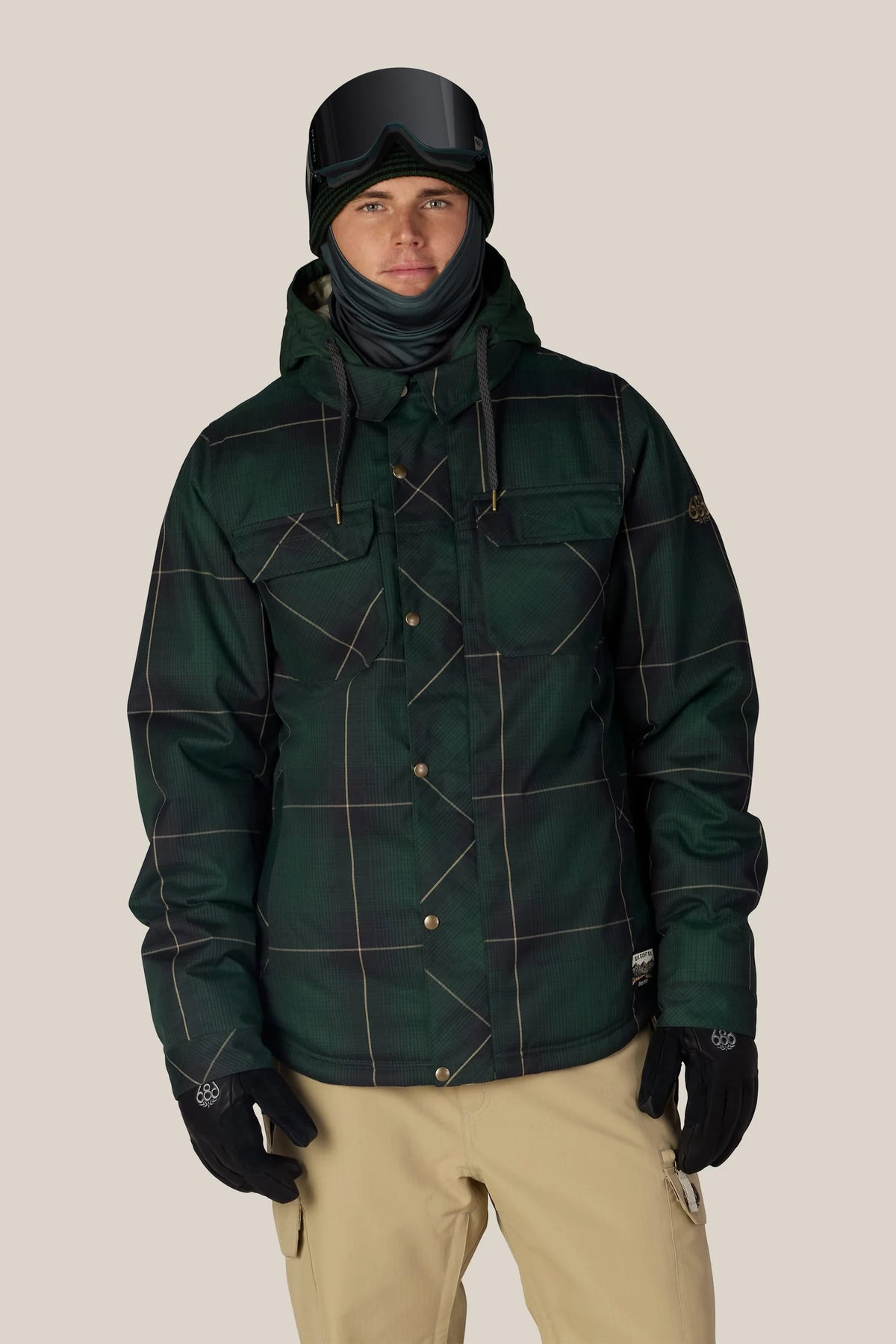 686 Woodland Insulated Jacket Moss Green Plaid