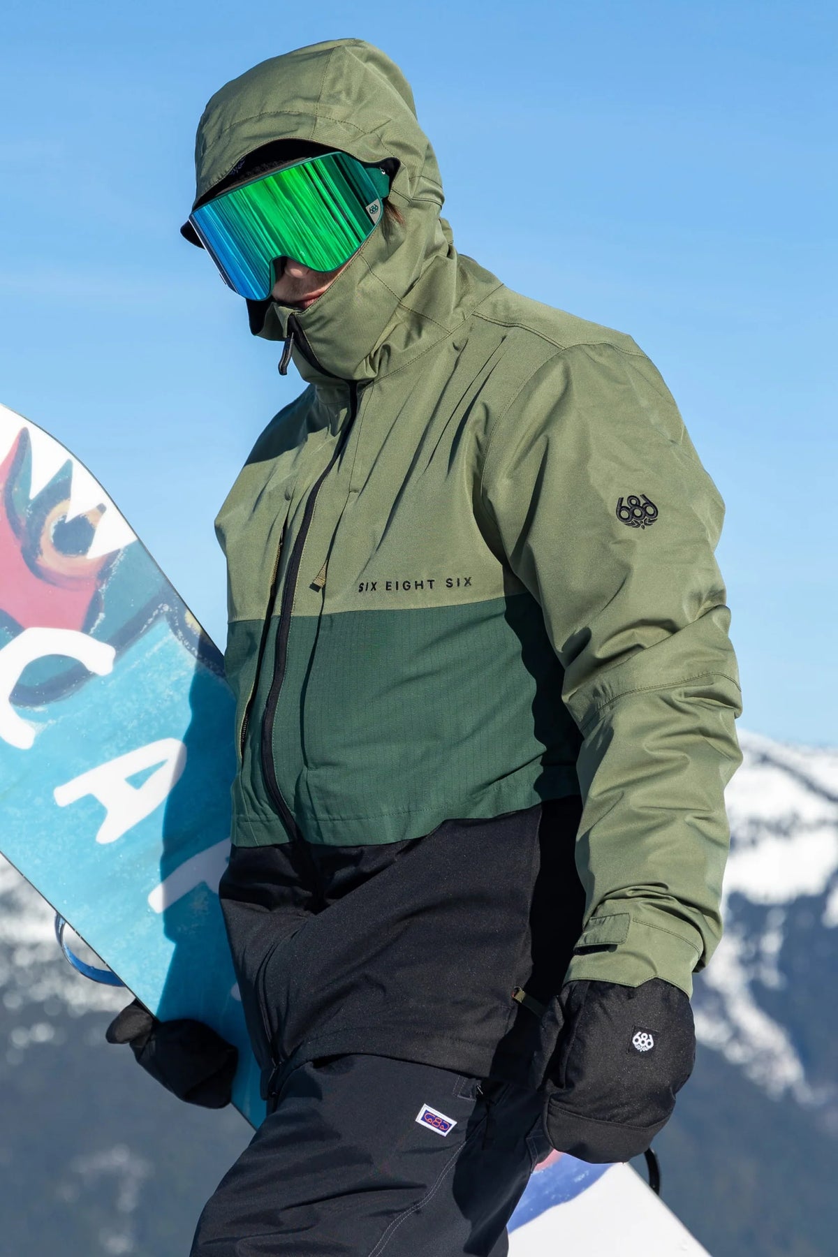 686 Smarty 3-in-1 Form Jacket Fatigue Green Colorblock