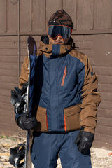 686 Nightline Insulated Jacket Navy Dark Earth Colorblock