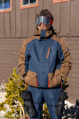 686 Nightline Insulated Jacket Navy Dark Earth Colorblock