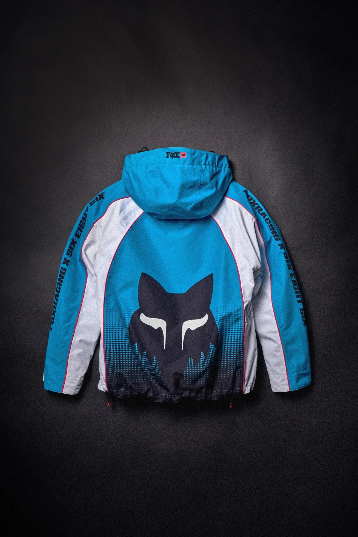 686 x Fox Racing 97 Shell Jacket Fox Blue Colorblock