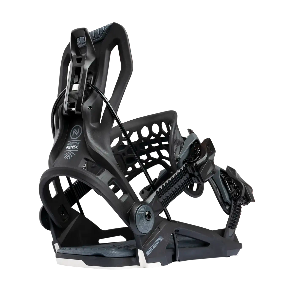 Nidecker Flow Fenix Snowboard Bindings Black