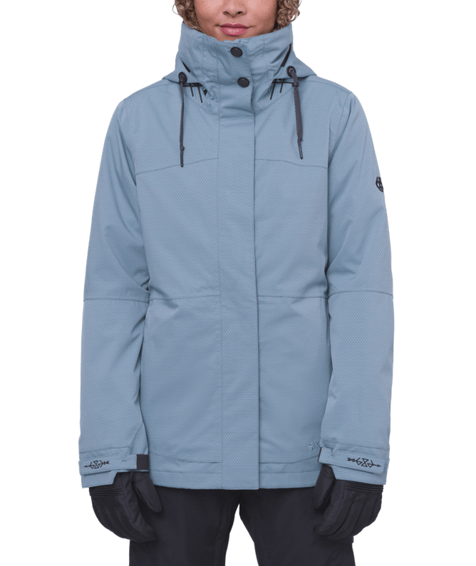 686 Womens Smarty's 3-in-1 Spellbound Jacket Steel Blue Jacquard