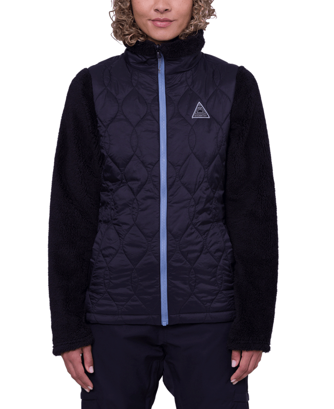 686 Womens Smarty's 3-in-1 Spellbound Jacket Steel Blue Jacquard