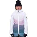 686 Womens Dream Insulated Jacket White Dusty Mountain Sunset