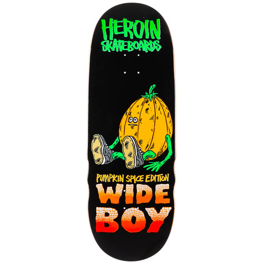 Heroin Pumpkin Spice Wide Boy Skateboard Deck