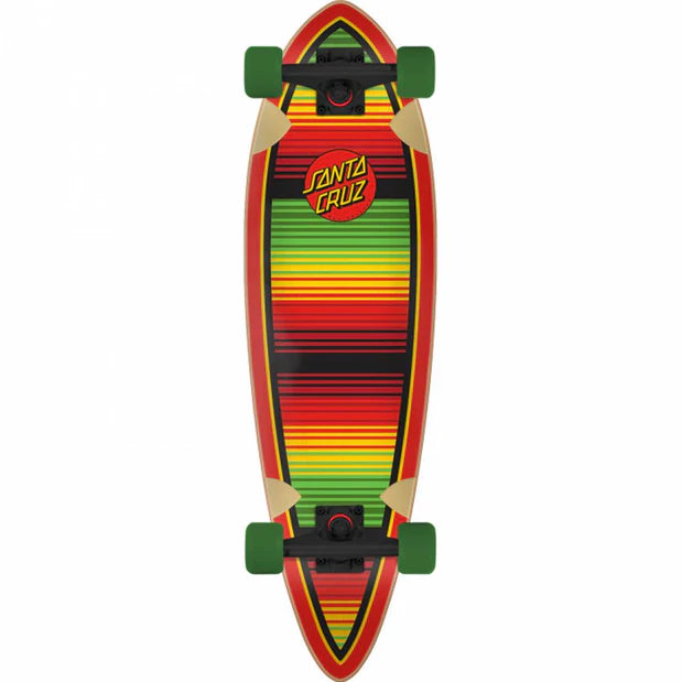 Santa Cruz Serape Dot Pintail Longboard Complete